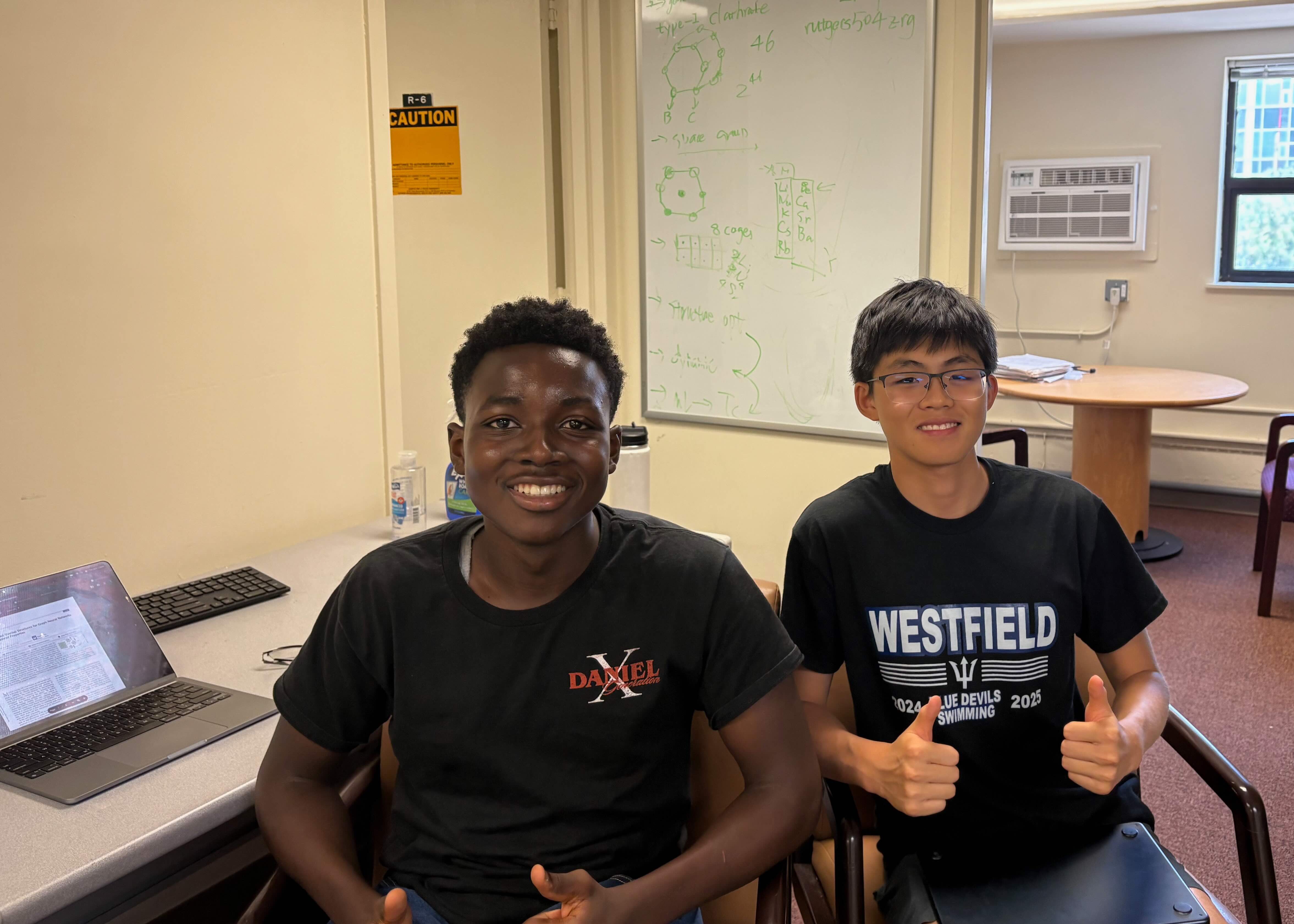 Photo of Alex Fu and Collins Esubonteng